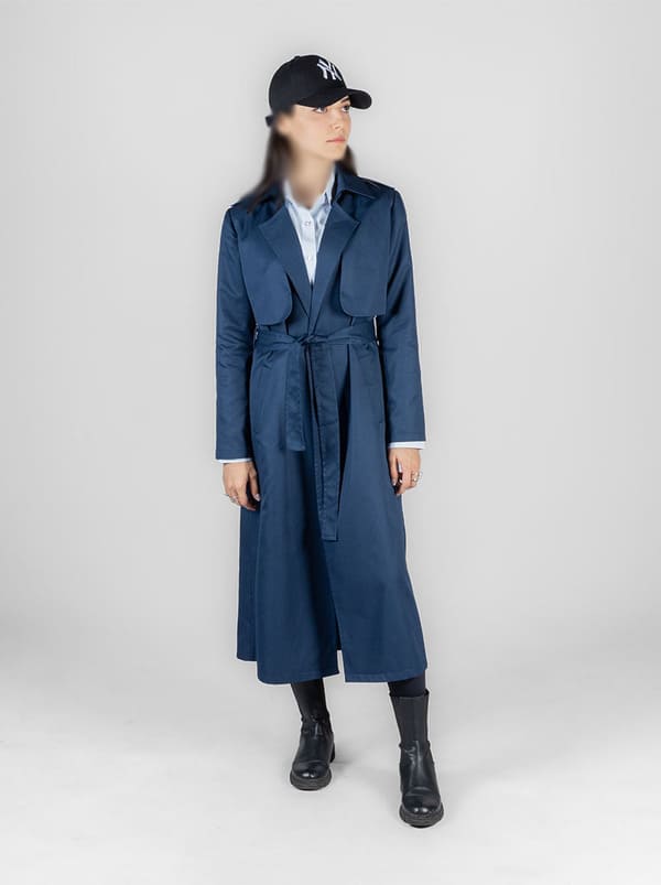 مانتو کتی اسپرت؛ ترنچ کت بدون دکمه بلند در کالکشن جدید فروشگاه زی زی مد