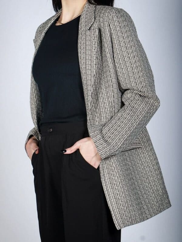 مدل کت زنانه؛ خرید اینترنتی کت ریما یقه بلیزر در فروشگاه پوشاک زی زی مد