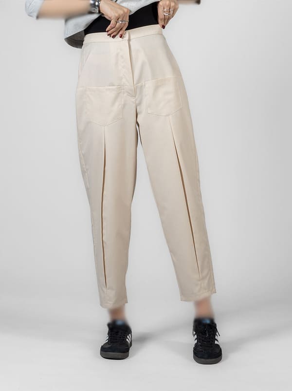 وست و شومیز؛ خرید آنلاین شلوار مام جلو جیب دار ترگال از فروشگاه مد و پوشاک زی زی مد