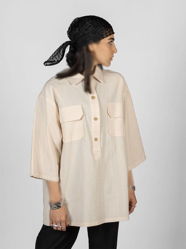 وست و شومیز؛ خرید آنلاین شومیز جیب دار تیتانیک