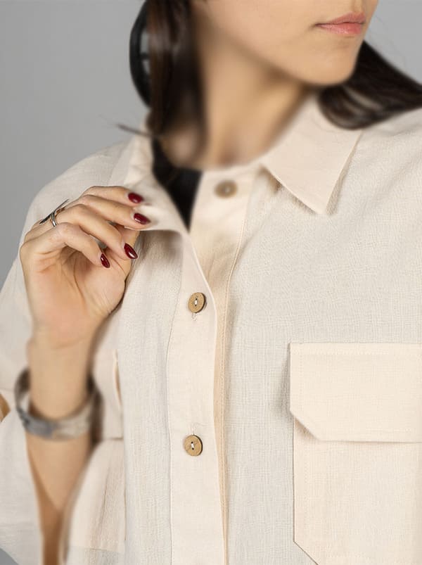 وست و شومیز؛ خرید آنلاین شومیز جیب دار تیتانیک