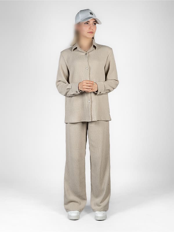 وست و شومیز؛ شومیز و شلوار لینن برای استایل روی مد 1404