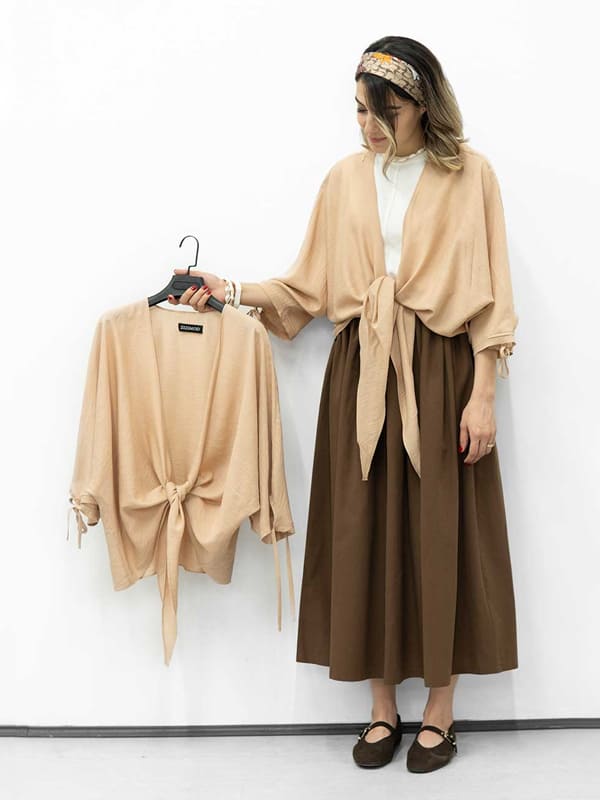 کراپ کت؛ شومیز گره ای