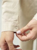 شومیز لینن سرآستین کوتاه - 13